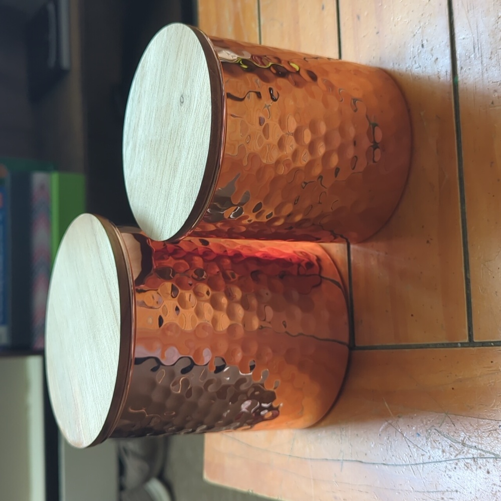 Copper containers